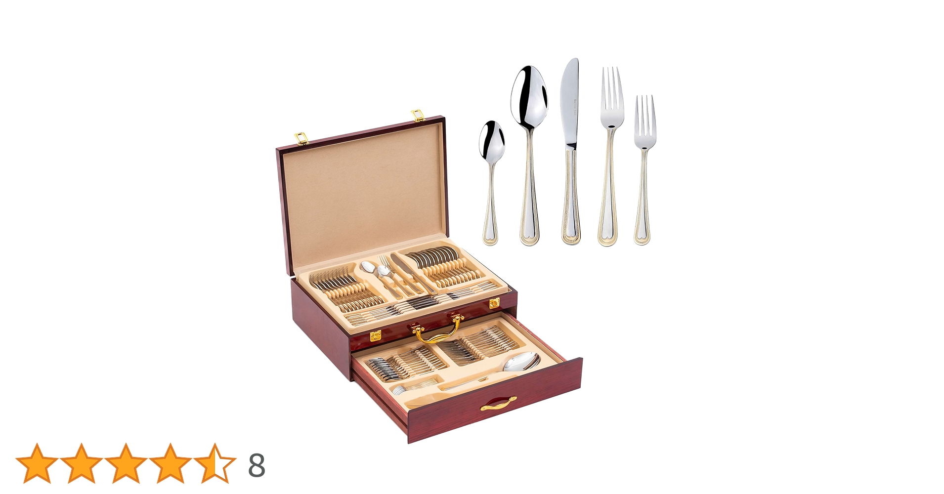 イタリア / 純金装飾カトラリー75本セット イタリア / 純金装飾カトラリー75本セット